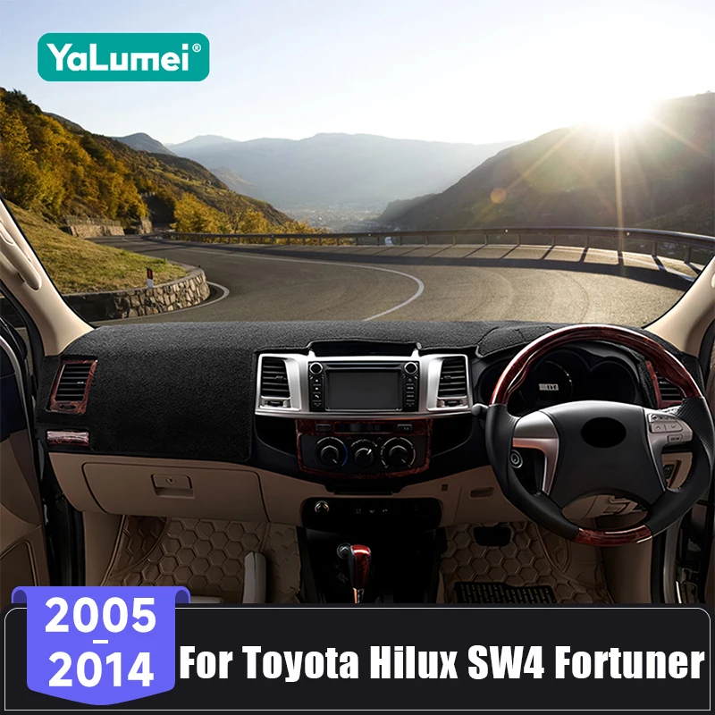 For Toyota Fortuner SW4 Hilux VIGO SR5 SR AN50 AN60 2005-2009 2010 2011 2012 2013 2014 Car Dashboard Sunshade Cover Anti UV Mats
