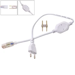 220V 110V 6mm spina di alimentazione accessori per l'illuminazione per SMD 3014 5050 2835 strisce luminose a LED adattatore per spina di alimentazione EU/UK/US