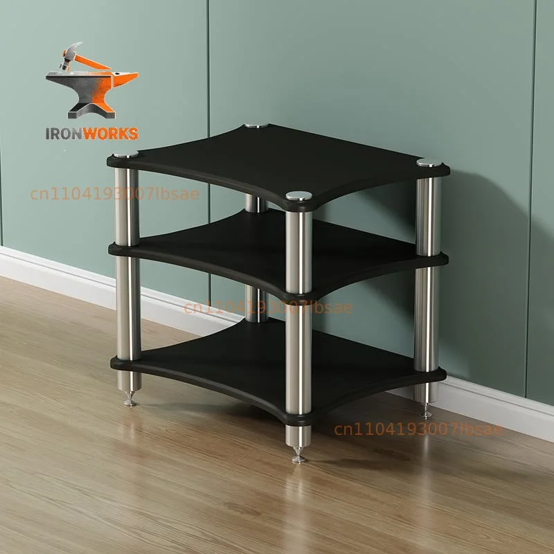 Audio cabinet, power amplifier cabinet, audio stand, speaker stand with shock absorber foot nails, power amplifier shelf