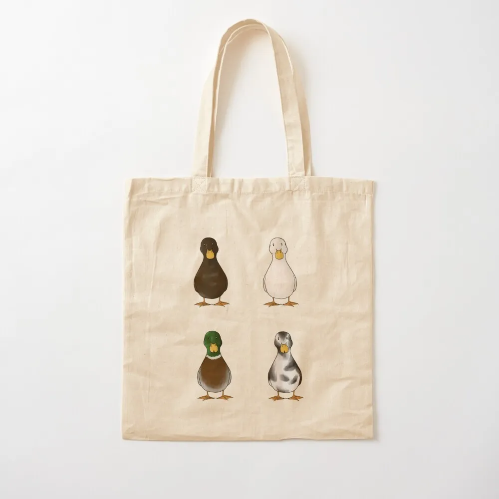 Duck Collective 1 Tote Bag حقائب قماش حقيبة للمتسوقين حقائب تسوق قماشية للنساء حقيبة تسوق قابلة لإعادة الاستخدام