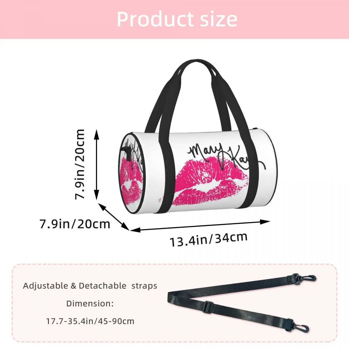 Mary Kay Cosmetics  Luggage Bag Large Capacity Duffle Tote Bag Handbags Gym Bags Fitness Bag for Boys Girls