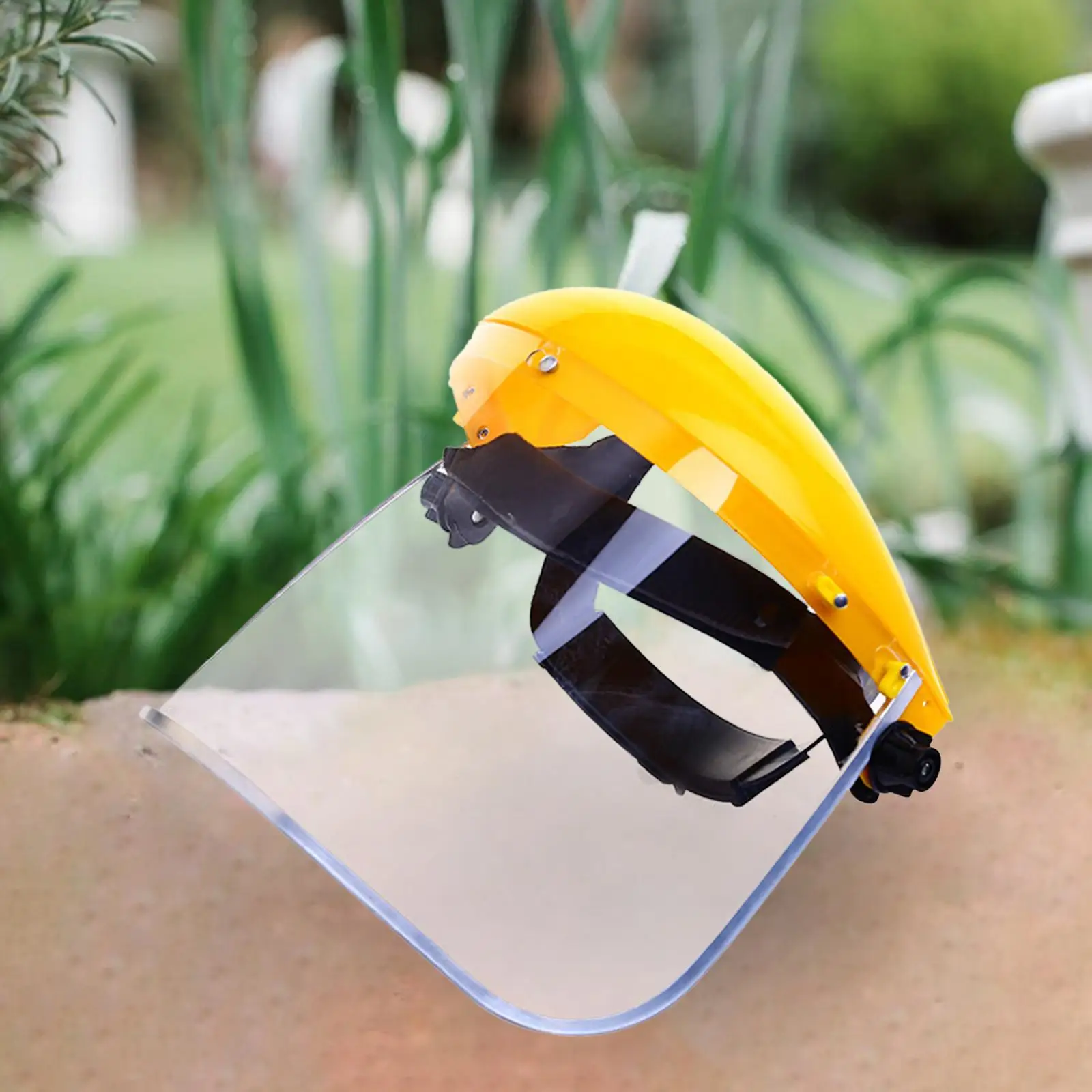 واقي وجه وقوس بديل ذاتي الصنع للقبعات الصلبة ذات الحافة الكاملة ، التشذيب الشامل ، واقي تسجيل الحدائق ، ملحق واقي من كلوريد البولي فينيل