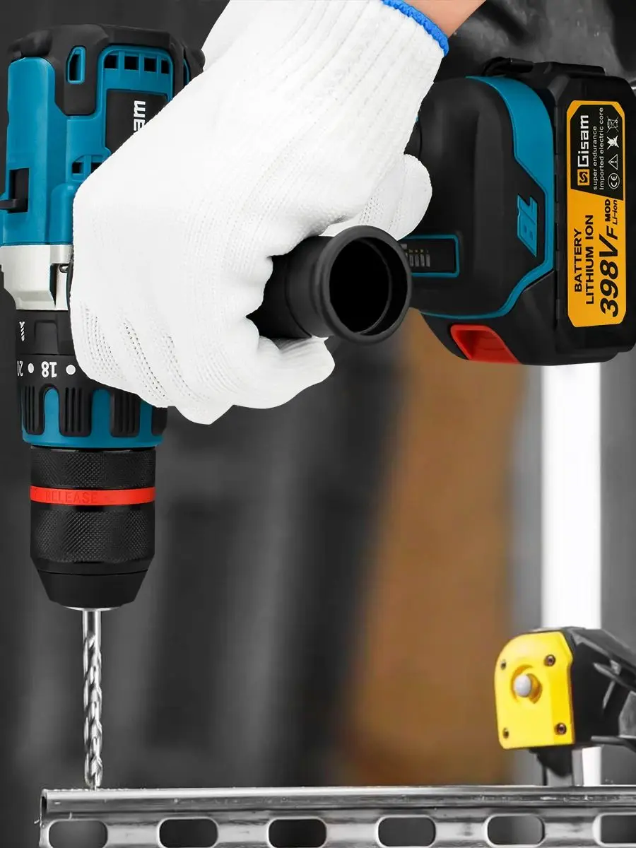 18V 13mm 480NM Borstelloze Elektrische Klopboormachine Accuboormachine Elektrische Schroevendraaier DIY Driver Elektrisch Gereedschap voor Makita 18V Batterij - afbeelding 2