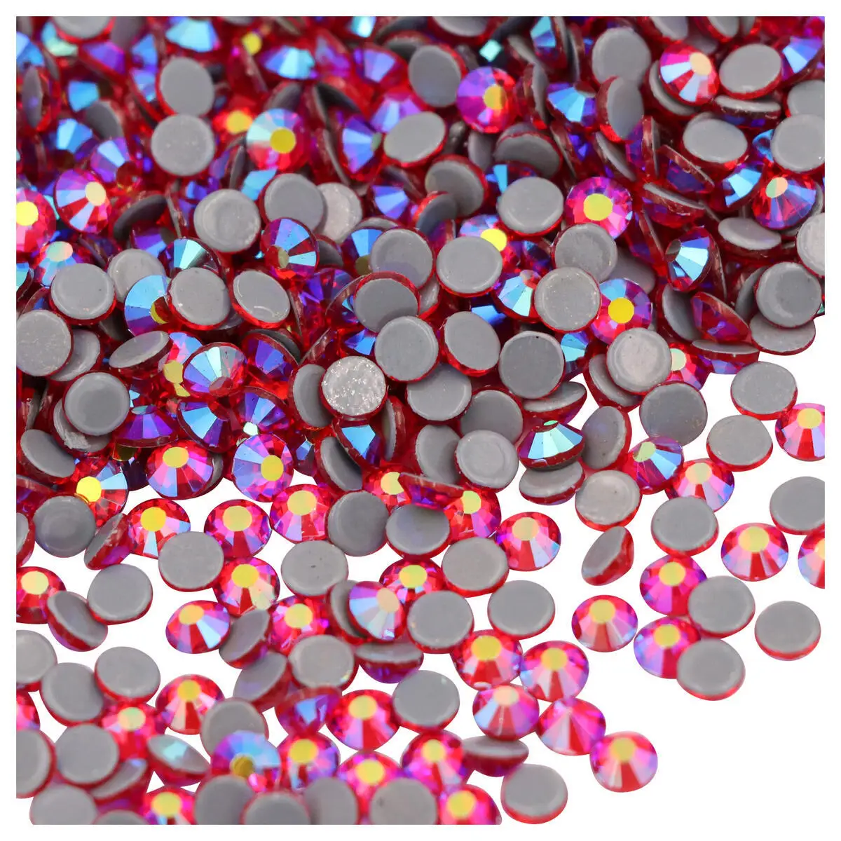 

Light Siam AB Hotfix Rhinestones Flat Back Hot Fix Crystals Iron on Stones For Clothing&Wedding Garment