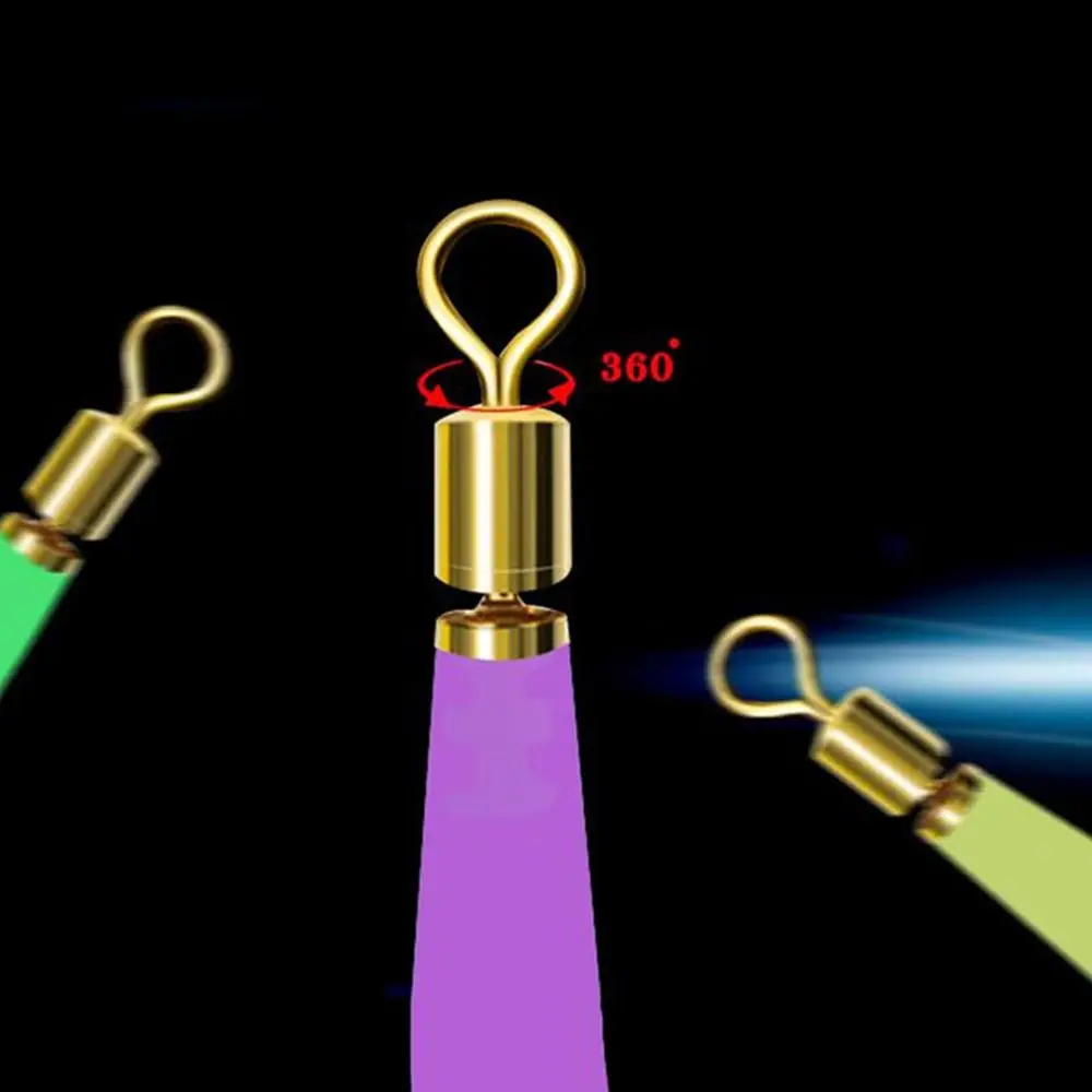 

Metal Drift Silicone Tool Rotating Copper Head Rotation Drift Fishing Floats Connector Fishing Gear