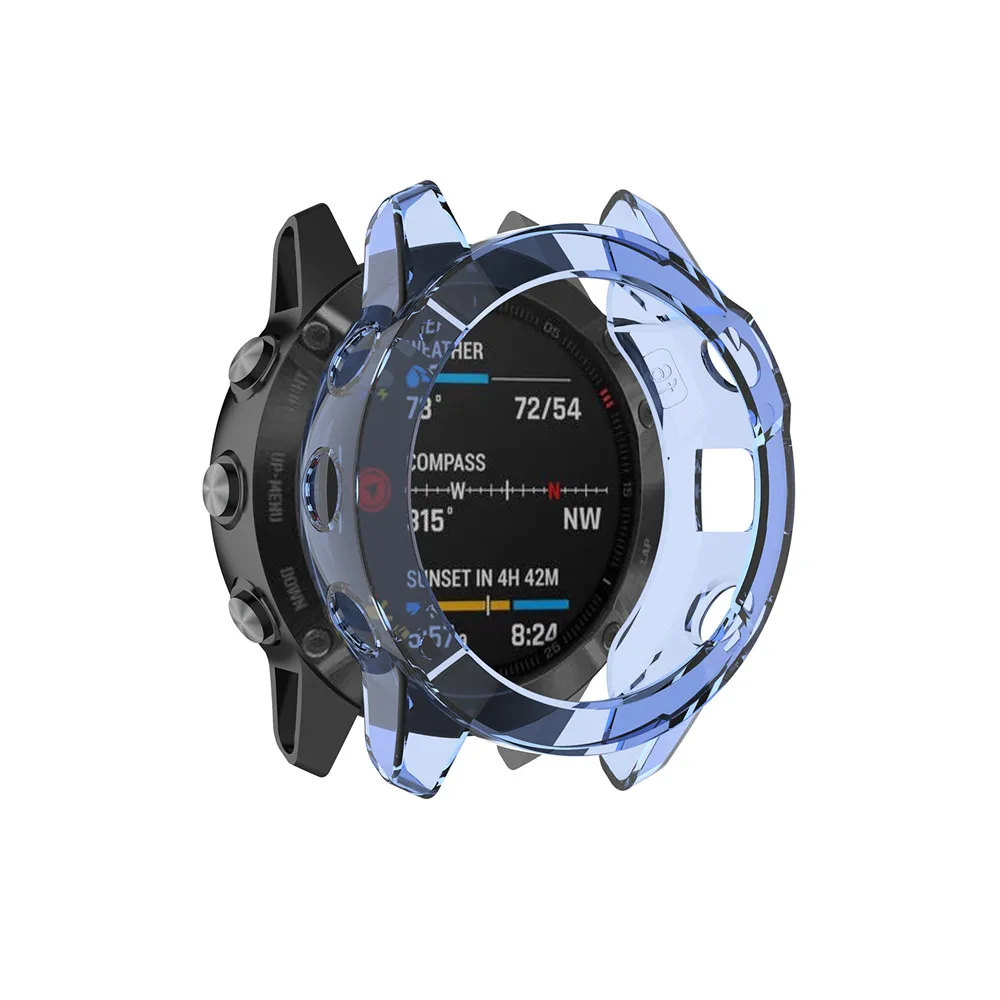 Schutzhüllen für Garmin Fenix 6 Fenix 6S 6X Weiche Kristallklare TPU-Schutzhülle Rahmen Smartwatch-Zubehör Schale – Detail 24