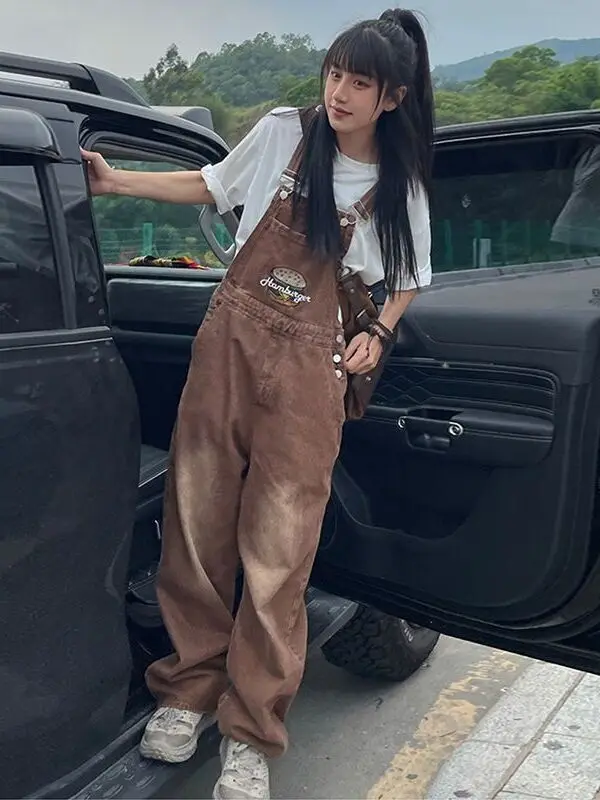 

Утягивающие джинсовые комбинезоны в американском стиле для женщин больших размеров, весна-осень, Новое поступление, элегантность, большие размеры для сестры