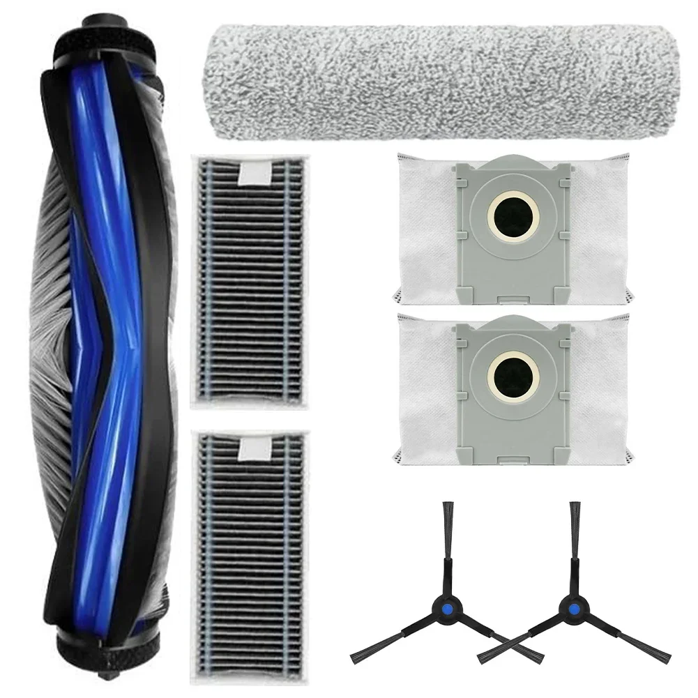 

1set Main Side Brush Dust Bag For Ecovacs X8 Pro Om-ni Robot Vacuum Cleaner Home Appliance Parts Household Merchandises