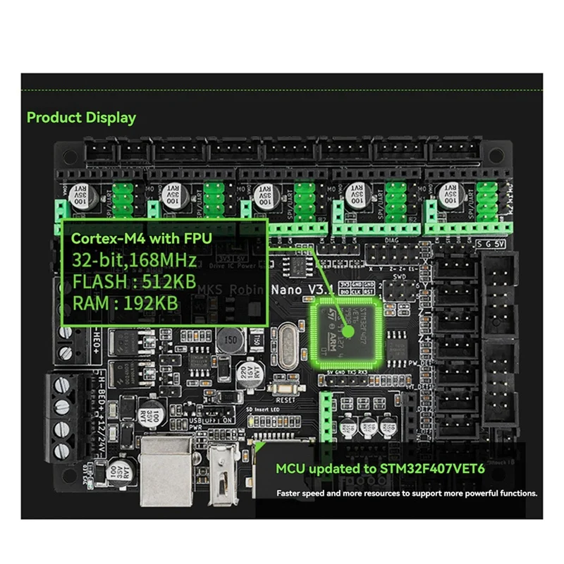 MKS Robin Nano V3.1 For 3D Printer Control Board 32Bit Motherboard Support Marlin2.0 Support TFT M4 Core