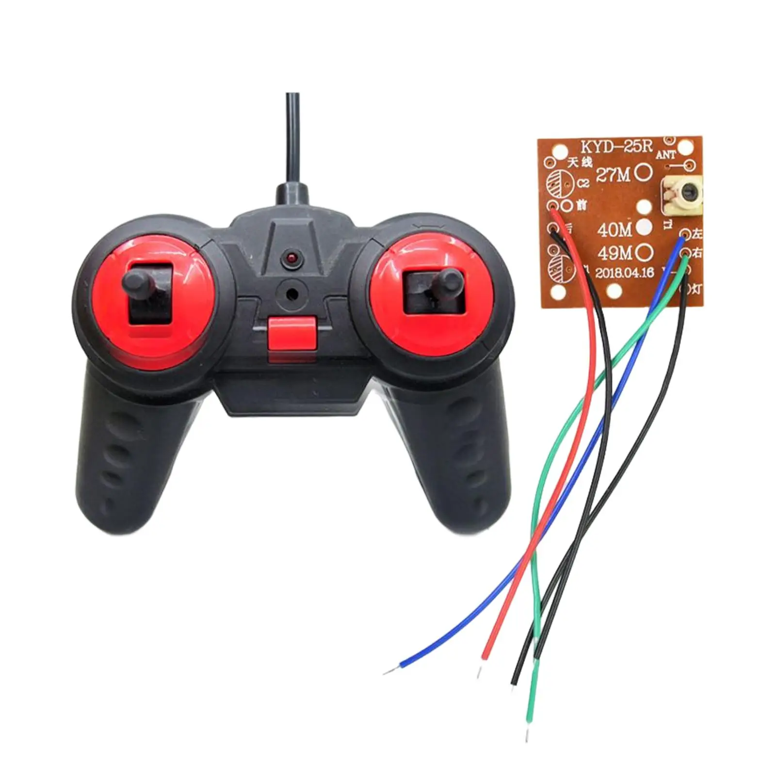 Remote Control with Receiver Board for RC Toy for RC Car Parts Replacement