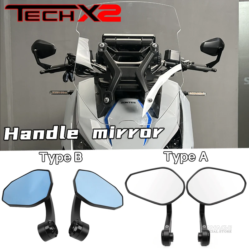 

Suitable for ZONTES368G retrofit competitive reflector hand-refit CNC aluminum rearview mirror handlebar mirror