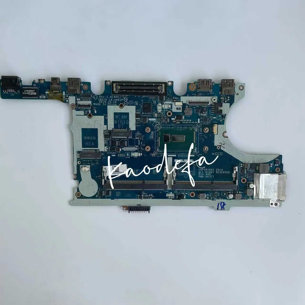 Imagem -03 - para Latitude 7450 Laptop Motherboard Cpu:i55200ui5-5300u Ddr3 Cn0r1vjd Cn-0tfvf9 Mainboard Zbu10 E7450 La-a961p