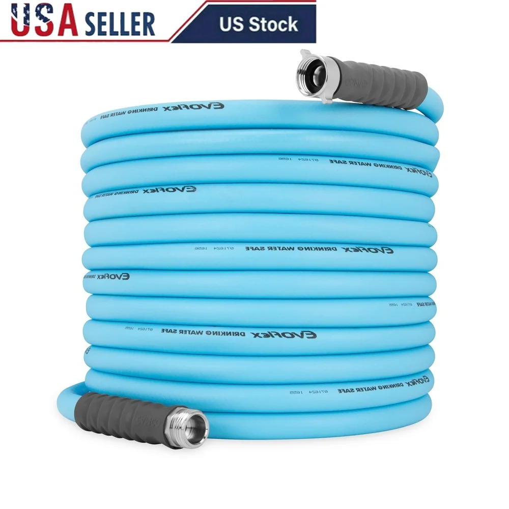 

50-футовый шланг для воды для автофургона, безопасный для питья, гибкий, без свинца, без BPA, высокое качество, легко маневренное хранилище