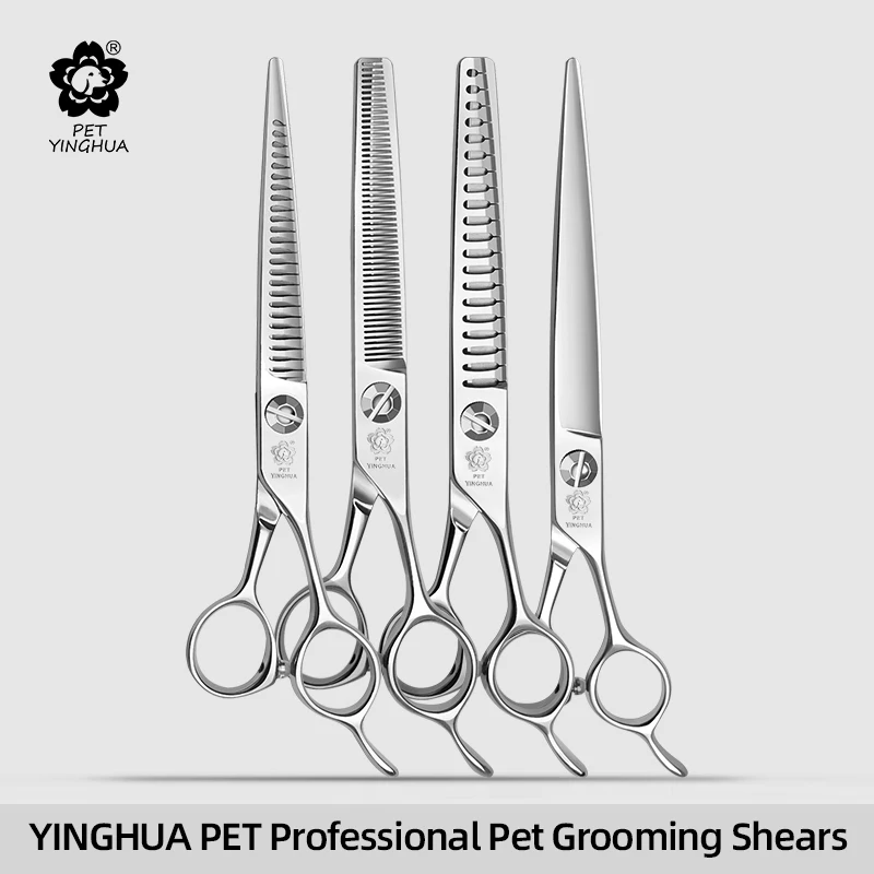 Yinghua Pet Sakura Pointed Magic Scissors Professional Pet Dog Grooming Thin Fishbone Precision Tooth Scissors