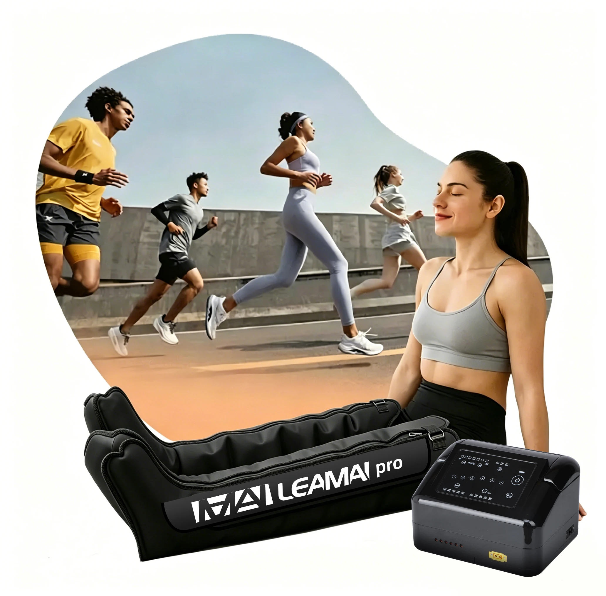 Lymphatic Drainage Pressure Compression Massage Therapy Boots Benefits for Runners Edema