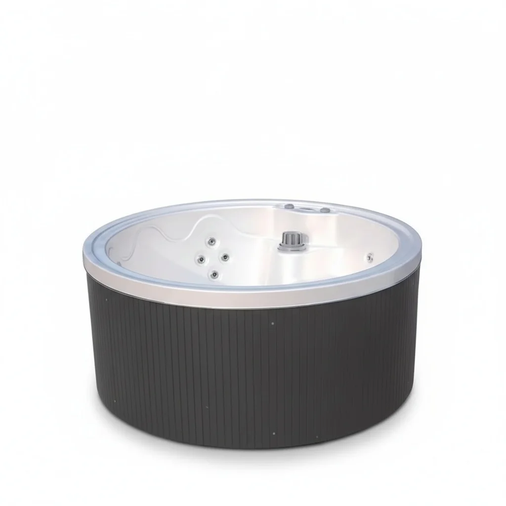 

Round Freestanding Spa, Aristech Acrylic Outdoor Hot Tub, Balboa Control System, 5 Seater Whirlpool with Heating System