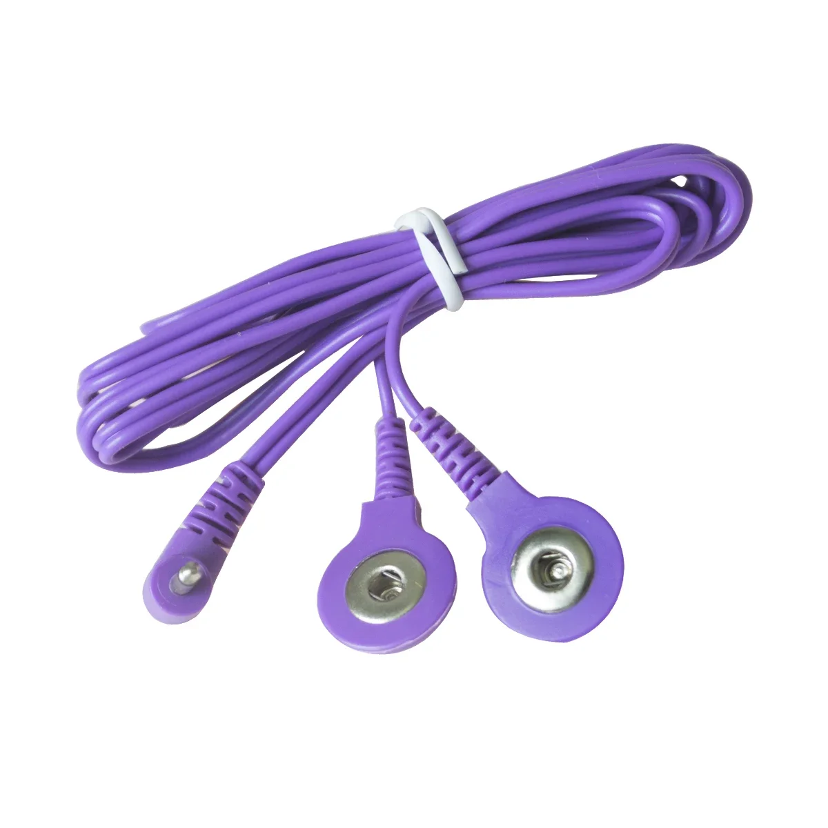 1piece Safety 2.5mm Double Head In An Electrode Wires Button type Connecting Cables For Digital Therapy Machine Massager 5 Color