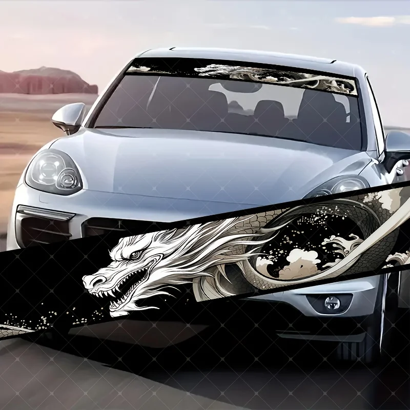 

Наклейка на лобовое стекло "Domineering Yunxing White Dragon" - устойчивая к царапинам, водонепроницаемая, устойчивая к УФ-излучению, самоклеящаяся.