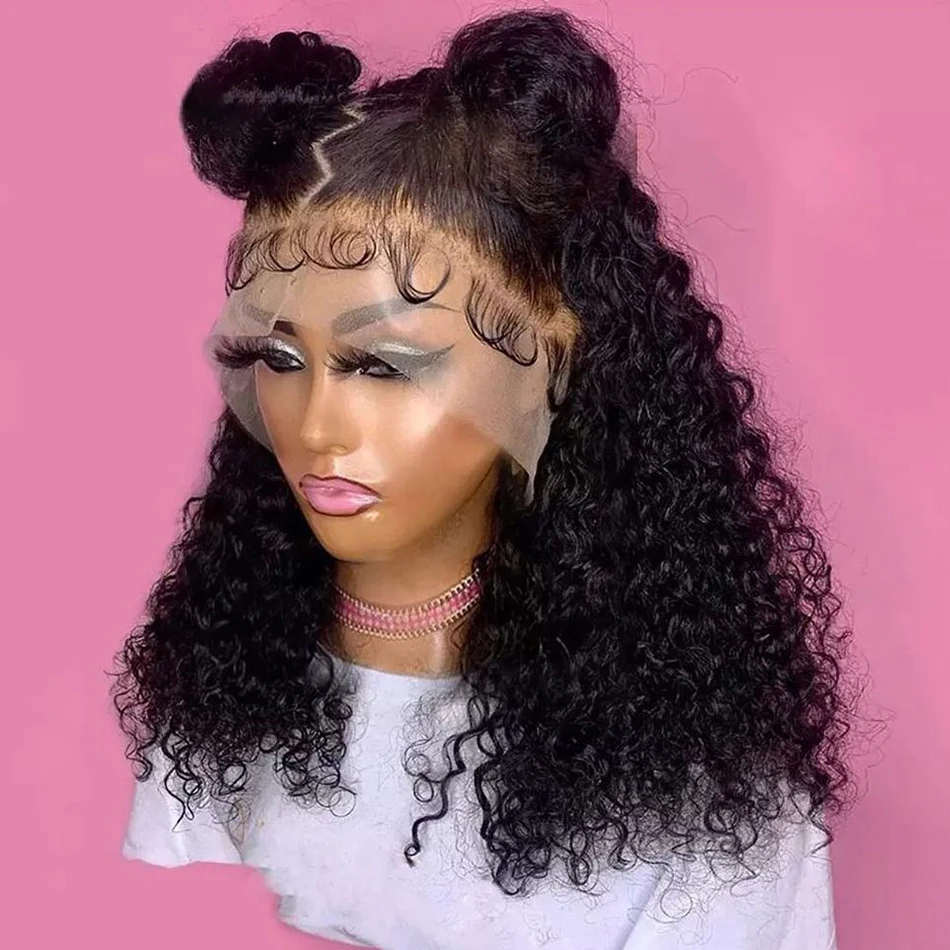 

Короткий кудрявый парик-боб из натуральных волос, глубокая волна, фронтальный парик 13x4 HD с кружевной вставкой, предварительно сформированный, с кружевной застежкой 4x4 5x5, черный парик для женщин