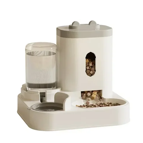 Comedouro Automático para Gatos e Cães com Fonte de Água, Tigela Elevada de Grande Capacidade para Animais de Estimação, Acessórios para Bebedouro de Gatos
