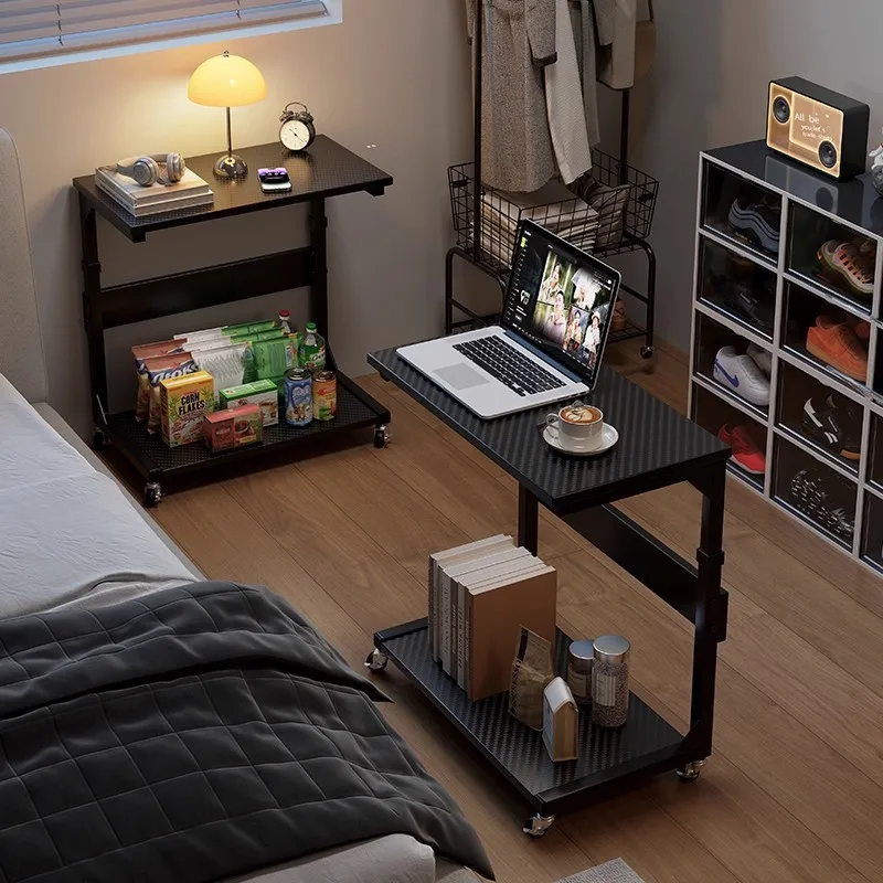 Movable side sofa side table Lifting workbench Small apartment bedroom Home bedside table Bedside rack