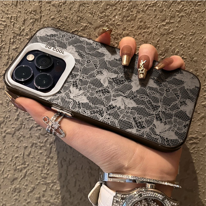 رائع الدانتيل نمط قضية الهاتف لسامسونج غالاكسي S23 S24 S25 S22 الترا S21 زائد FE A56 A36 A26 5G A16 A06 4G نوت 20 غطاء #3