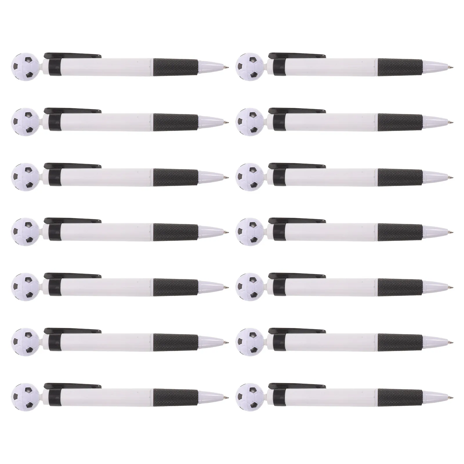 

12Pcs Soccer Ballpoint Pen Set 0.7mm Plastic Lightweight Retractable Novelty Writing Pen for Sports Themed Party Favors Soccer