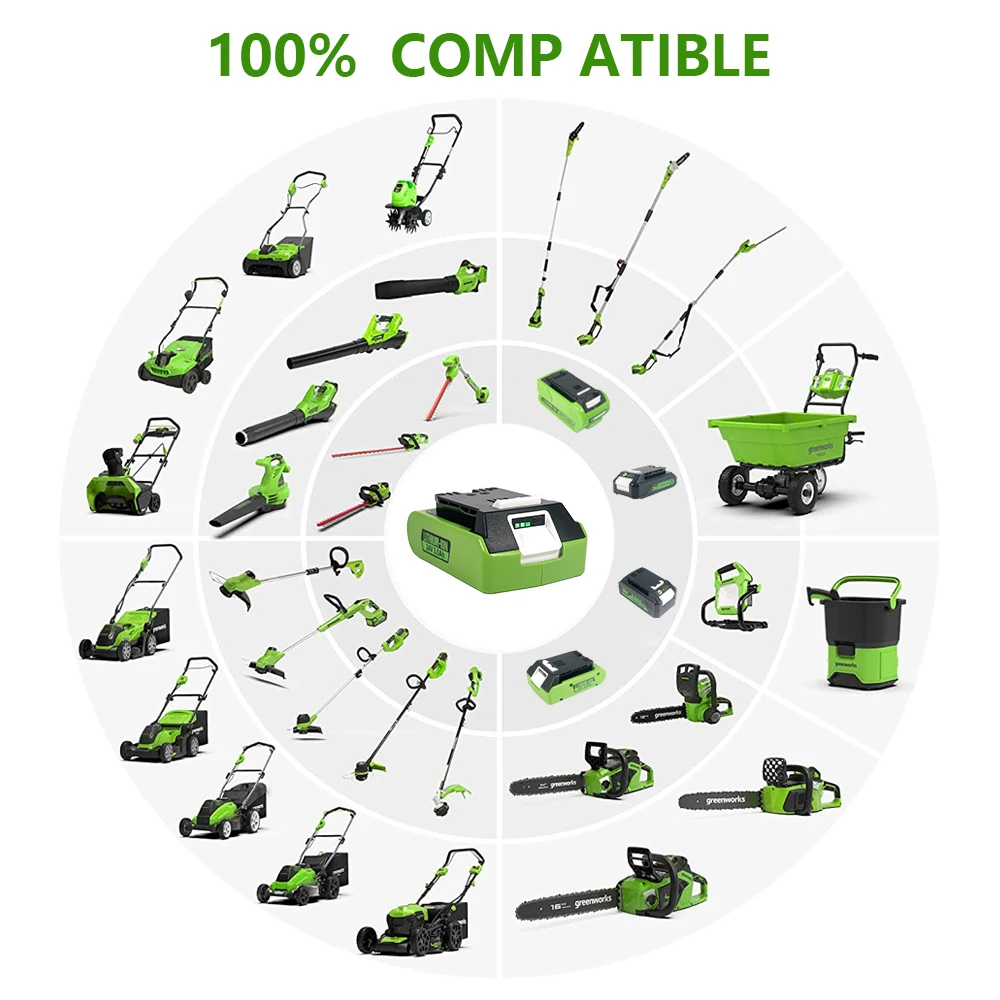 For Greenworks 24V Tools 1.5-3Ah 2.5Ah Li-ion Battery for Greenworks 24V Power Tools 29842 29852 29322 20362 MO24B410 MO48L4211