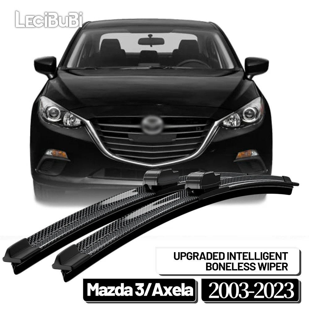 Für Mazda 3 Axela 2003-2023 2009 2013 2014 2019 2020 2021 2022 2 stücke Frontscheibe Wischer Klingen scheibenwischer Carbon Faser