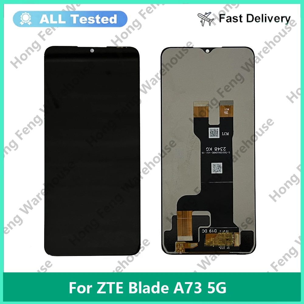 

6.6 Inch Black For ZTE Blade A73 5G LCD DIsplay Touch Screen Digitizer Panel Assembly Replacement For ZTE Blade A73 5G LCD Parts