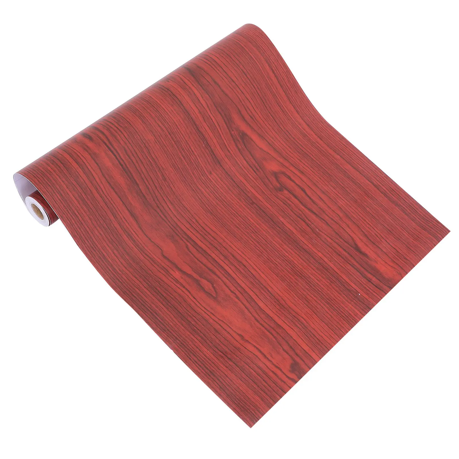 Waterproof Wood Grain Wallpaper PVC Self-Adhesive Peel and Stick Thick 3D Texture Rustic Wall Covering for Furniture Renovation