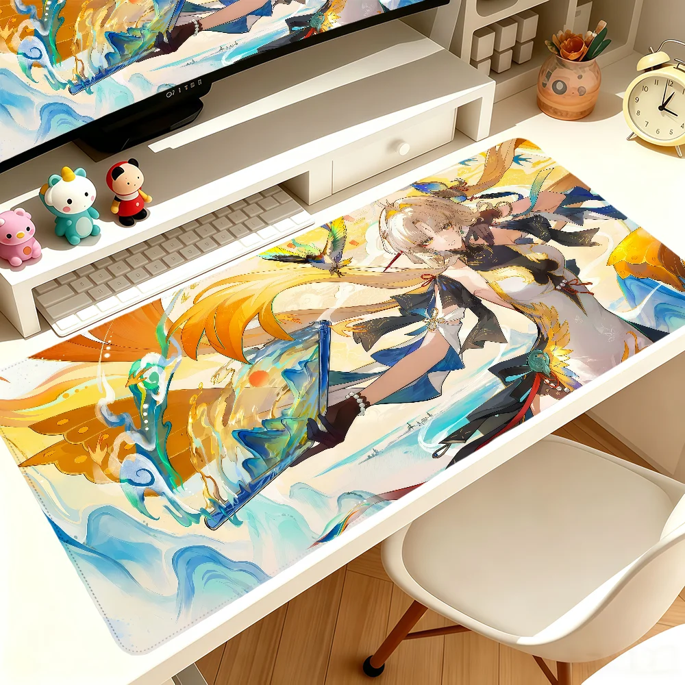 Suisui Wuthering Waves New Mouse Pad Large Non-slip Lockedge Desktop Computer Desk Mat Keyboard MousePad Office Gamer Student