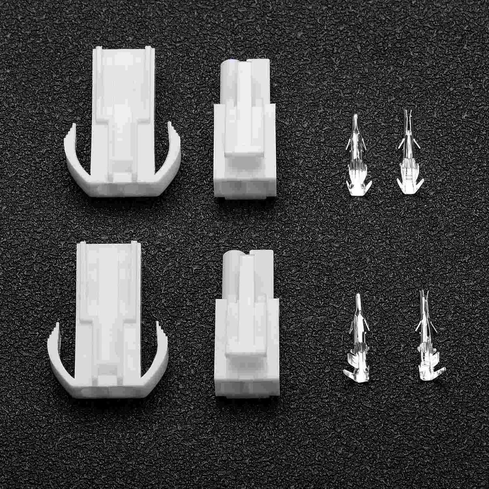 180PC Car Electrical 2P Connector Set with Male Female Terminals for Wiring Needs Featuring Tin Plated Copper for Conductivity