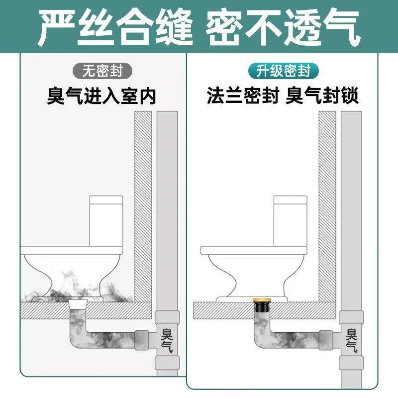 Toilet Flange Sealing Ring Deodorant and Anti-leakage Rubber Ring Gasket Universal Toilet Accessories