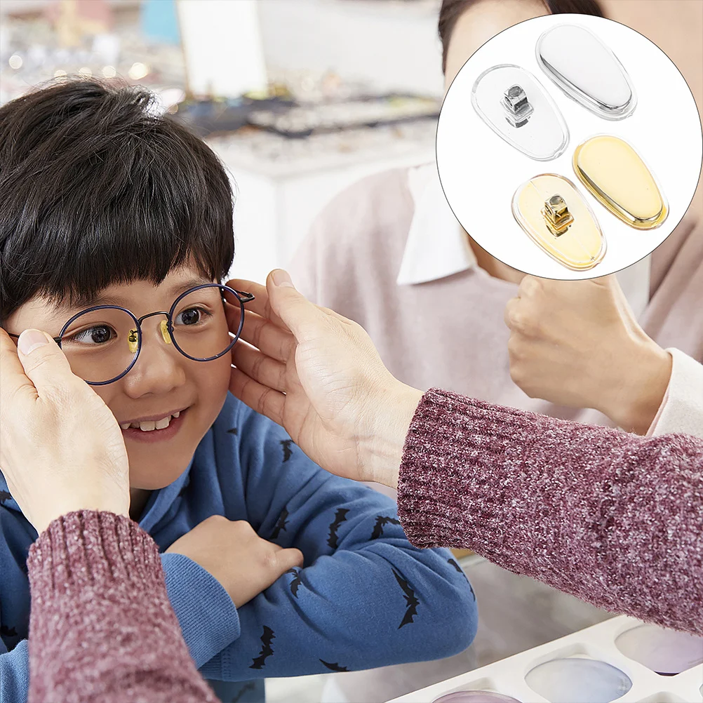 12Pairs Glasses Nose Pads Anti-Skid Silicone Patches for Spectacles Sunglasses Eyewear Supplies No Pain Stable Fit