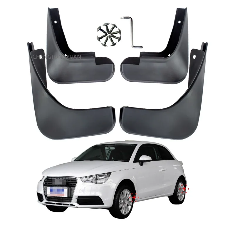 For Audi A1 Mud Flaps Splash Guards Audi A1 Mudguards 4pcs 2010-2015（Not applicable to Audi A1 Sline Sport Edition）