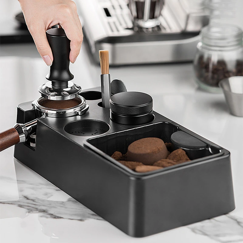 

51/54/58mm Universal Coffee Tamper Base Espresso Utensil Storage Base ABS Multifunctional Coffee Handle Holder Barista Tools