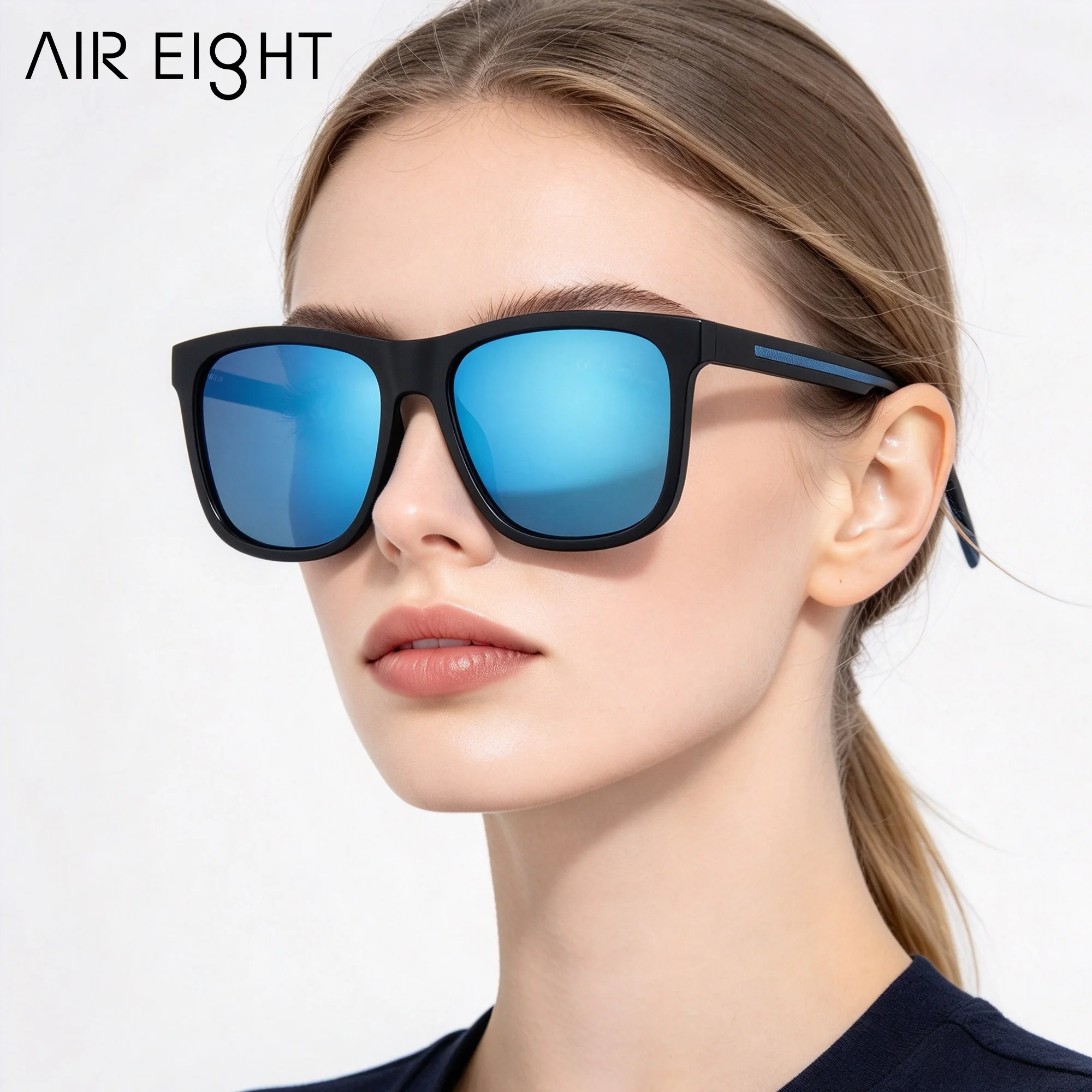 AIR EIGHT Ultra‑Light TR90 Polarized Sunglasses for Men New Arrivals UV400 Protection Stylish Fashion Sun Glasses