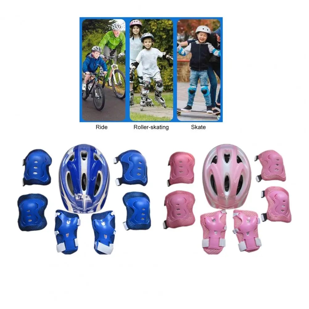 7Pcs/ Set Cycling  Palm Guards  Wear Resistant   Skates Elbow Pads Longboarding Skates Elbow Pads Knee Pad