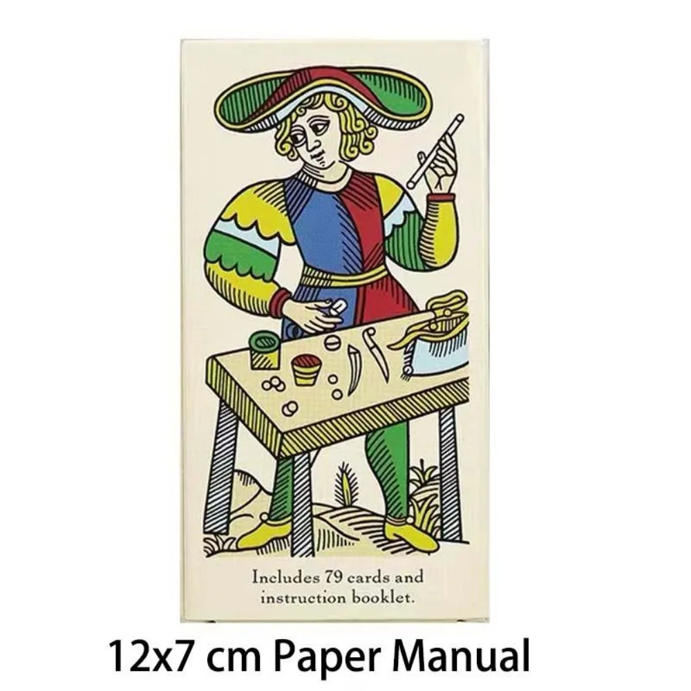 

CBD Tarot De Marseille 12x7 cm Paper Manual Card Games 78 PCS cards