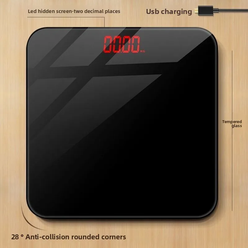 

1 шт. USB-весы электронные с зарядкой, интеллектуальные, для домашнего использования, маленькие, высокоточные, для взвешивания тела