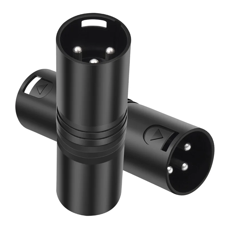 

ELECT-XLR Male To Male Adapter(2 Pack), For Mixer, Microphone, Power Amplifier- 3 Pin XLR Connectors Included