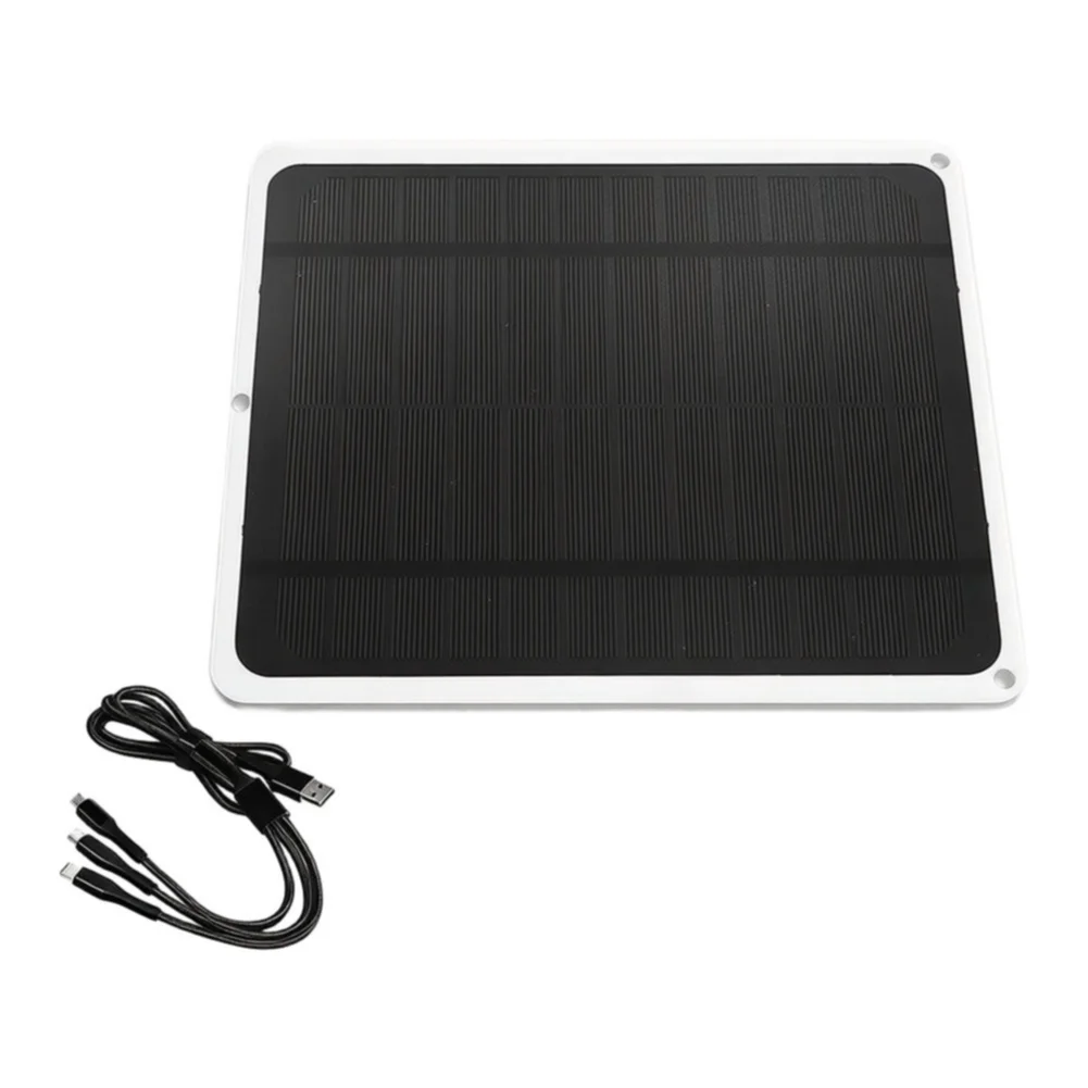5W Portable for solar Charger with Dual USB Ports 5V 1A Output Compatible with Smartphones Tablets for Use 5W Portable