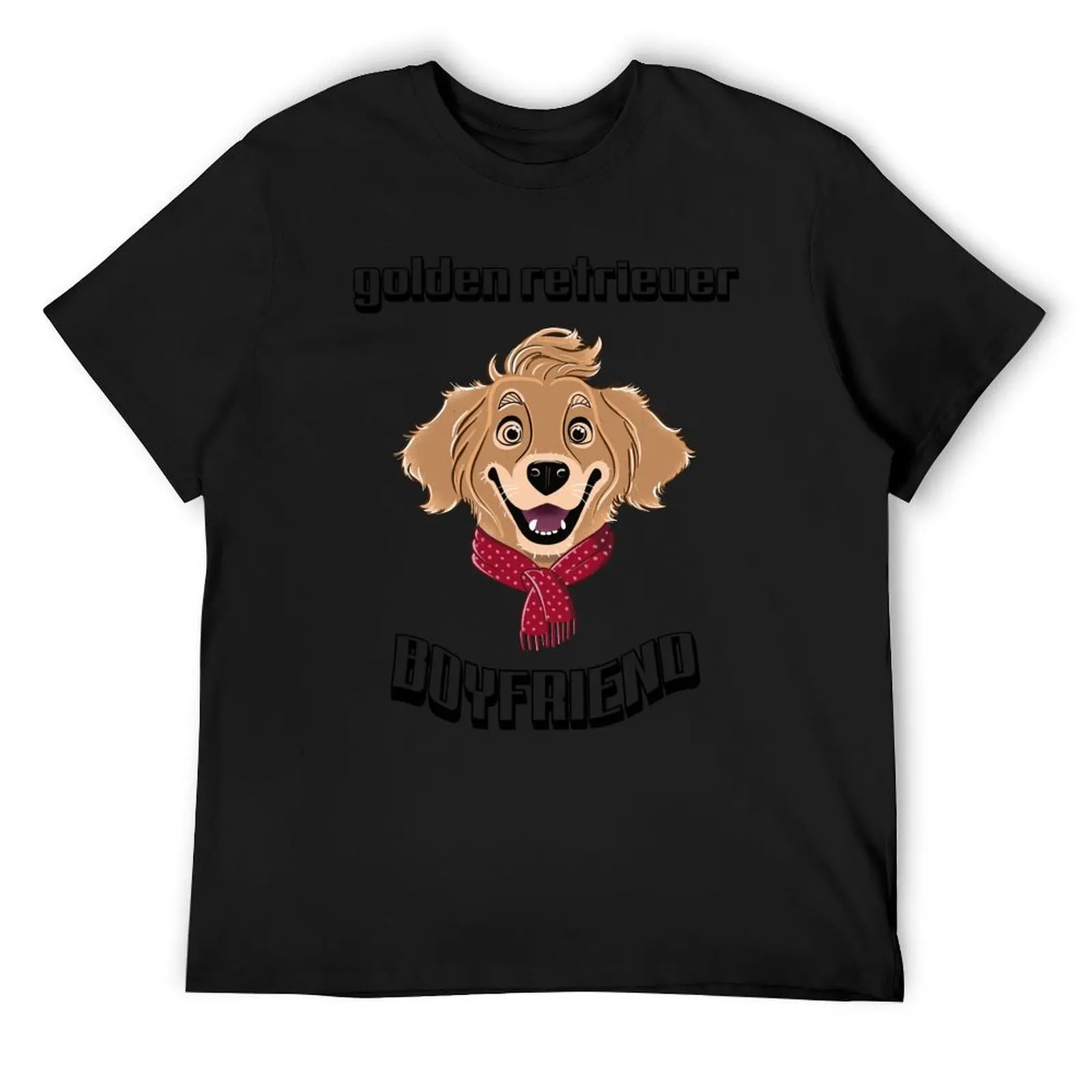 Golden retriever boyfriend T-Shirt oversized shirts graphic anime tshirt sublime big and tall t shirts for men