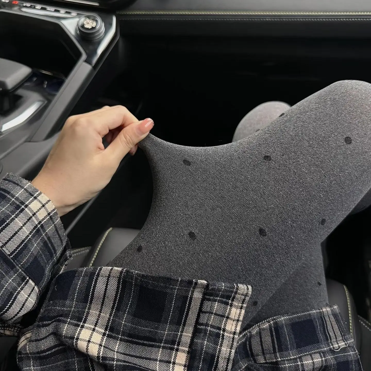 

Женские леггинсы с подкладкой, окрашенные на заказ, женские качественные брюки цвета допамина, шикарные эстетические рок-панталоны Femme Squares Ol