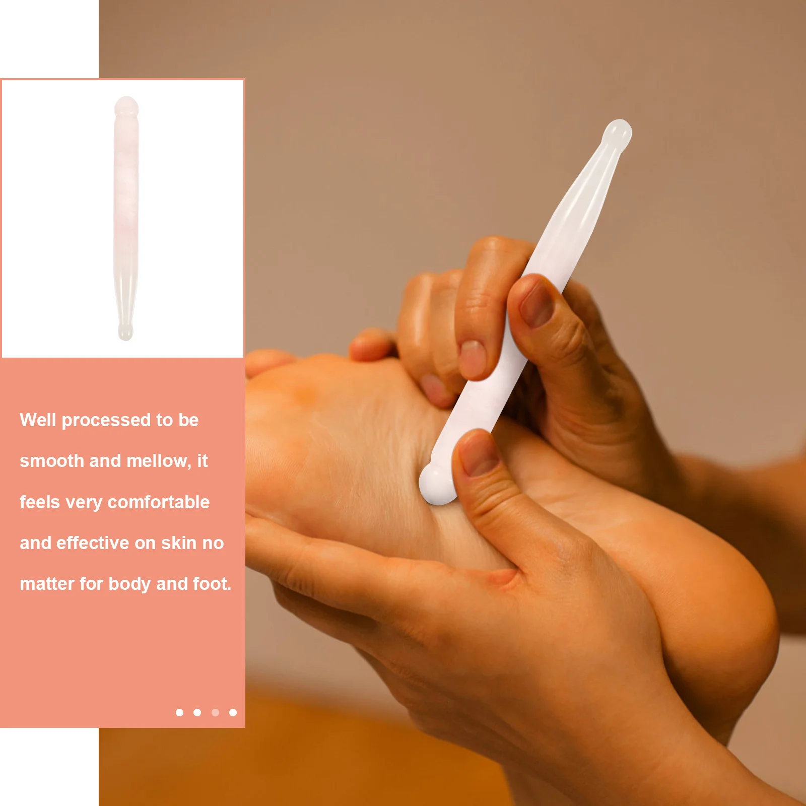 

Профессиональная нефритовая массажная палочка из натурального материала, массажер для акупунктурных точек ног, расслабляющий инструмент для домашнего спа-массажа, инструмент