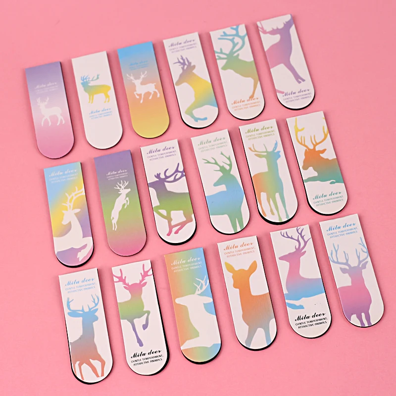 Magnetic Bookmark Reading Tool Double-sided Magnetic Book Mark Exquisite Book Marker With Magnetic Page Finder For Reading Lover