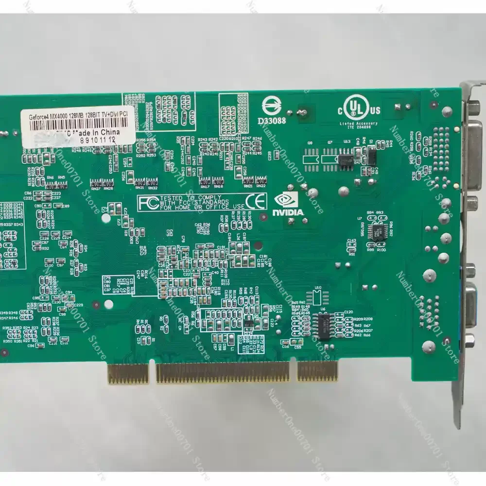 بطاقة رسومات التحكم الصناعي NVIDIA Geforce4 MX4000 128M PCI