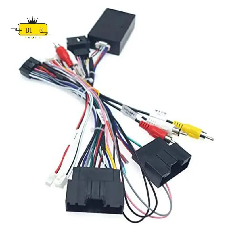 

ABIB -Car 16PIN Audio Power Cord Radio Wiring Harness With Canbus Box For Ford Focus F150 Ranger 2012-2015