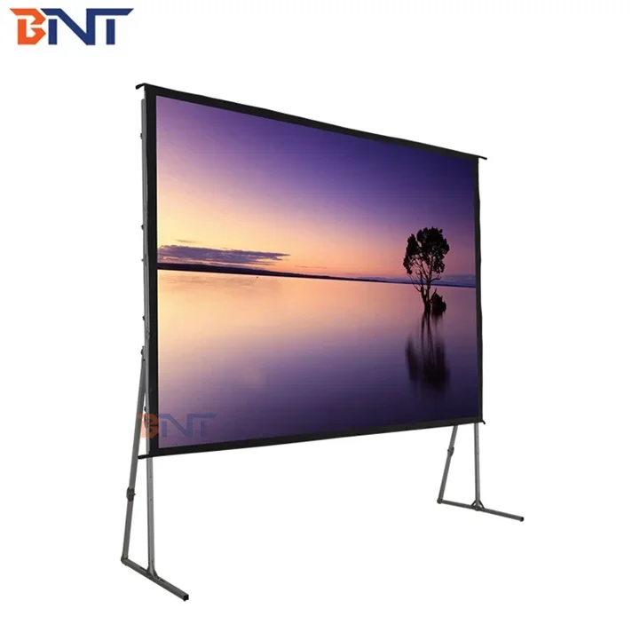 BNT 야외 대형 전시장 전면 및 후면 프로젝터, 고속 접이식 프로젝션 스크린, 120 도 4:3, 4:3, 300 인치